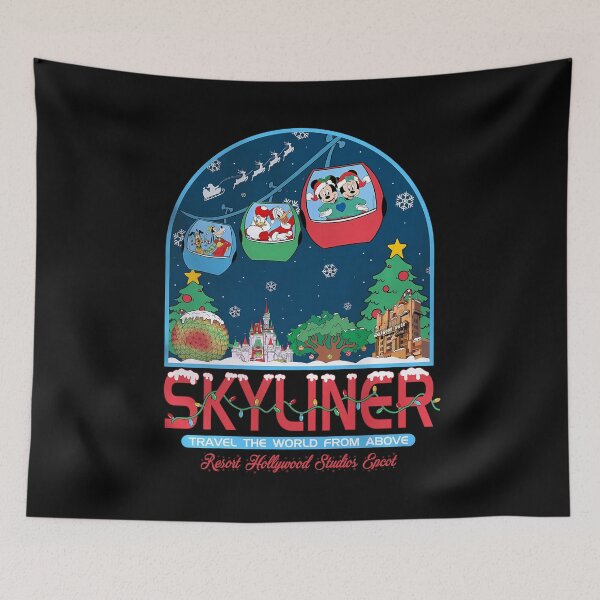 Item preview, Aerial Gondola Theme Park Travel Illustration designed and sold by woodnsheepee.