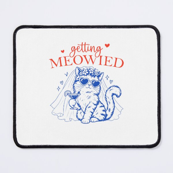 Item preview, Getting Meowied Funny Bachelorette Party Cat designed and sold by nosu-art-pod.