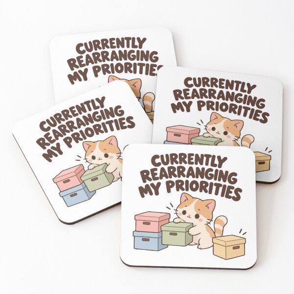 Item preview, Rearranging My Priorities – Kawaii ADHD Humor designed and sold by CleanDecor.