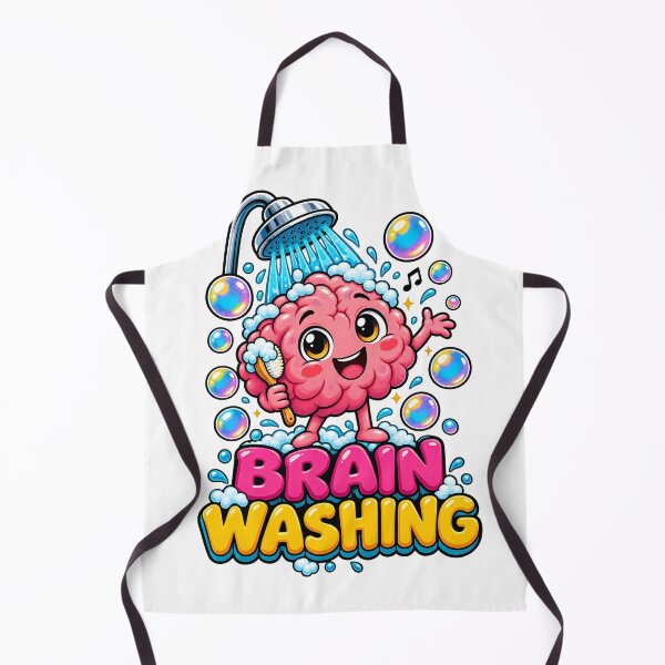 Item preview, Brain Washing Funny Pink Brain Pun designed and sold by Flamocha.