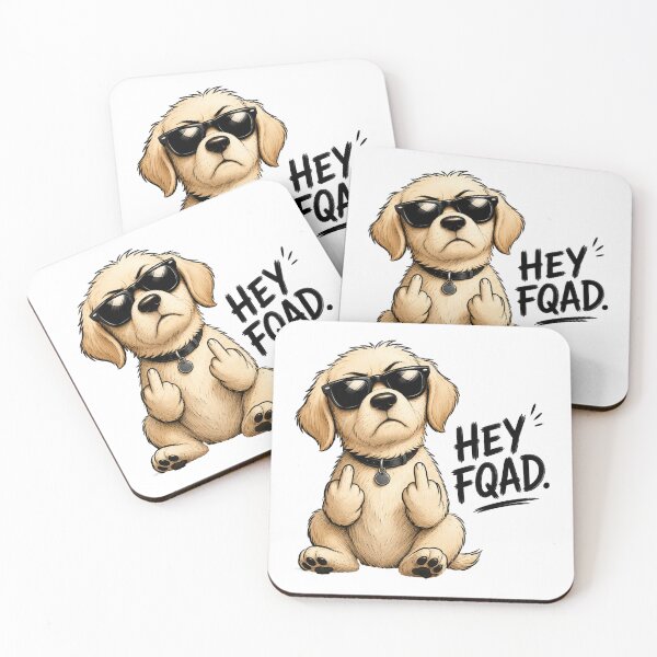 Item preview, Hey FQAD – Cheeky colorful character with a dark sense of humor designed and sold by Small Revolutions.