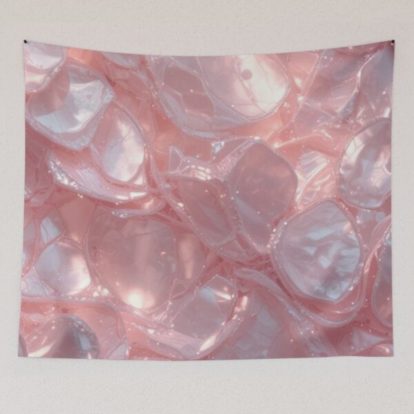Item preview, Pink Crystal Ice Texture — Sparkling Rose Glass Macro Aesthetic Art designed and sold by LYAN-STORE.
