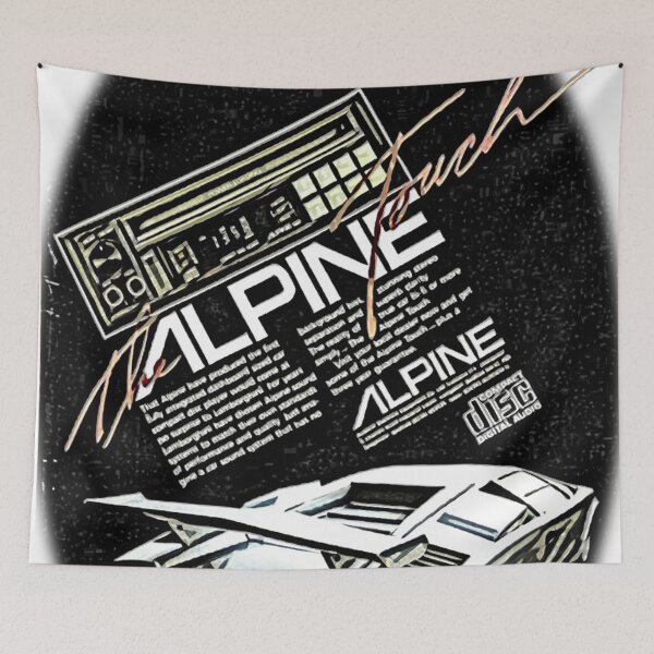 Item preview, Alpine Stereo Graphic Art Poster designed and sold by mtvintageapparel.