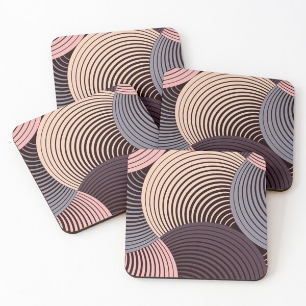 Item preview, Mid Century Modern Concentric Circles Pattern — Retro Abstract Wave Geometric Lines designed and sold by LYAN-STORE.