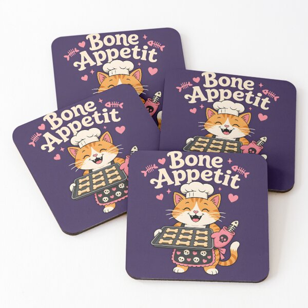Item preview, Bone Appetit Funny Baking Cat Halloween Pun designed and sold by Glitchart66.