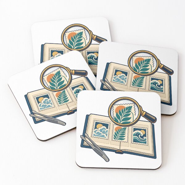 Item preview, Stamp Collector Album and Magnifier designed and sold by Philippa Shop.