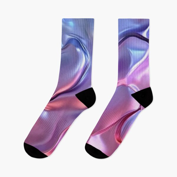 Item preview, Iridescent Liquid Metal Abstract — Holographic Metallic Silk Waves Texture designed and sold by LYAN-STORE.