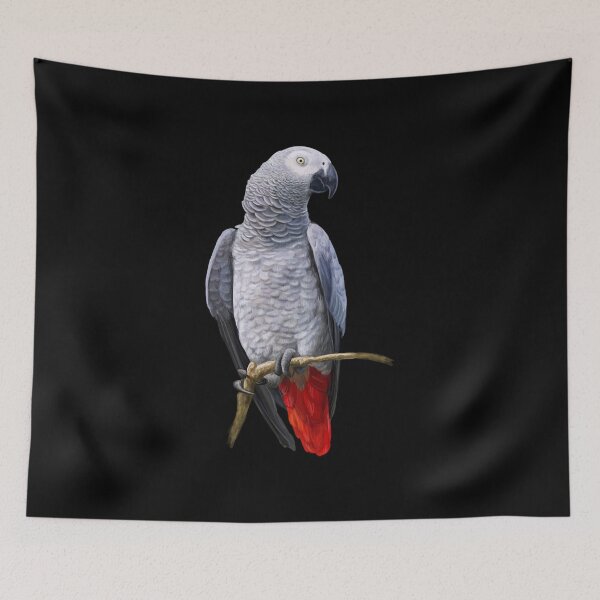 Item preview, African Grey Parrot Psittacus Bird (38) designed and sold by DavetteJungle.