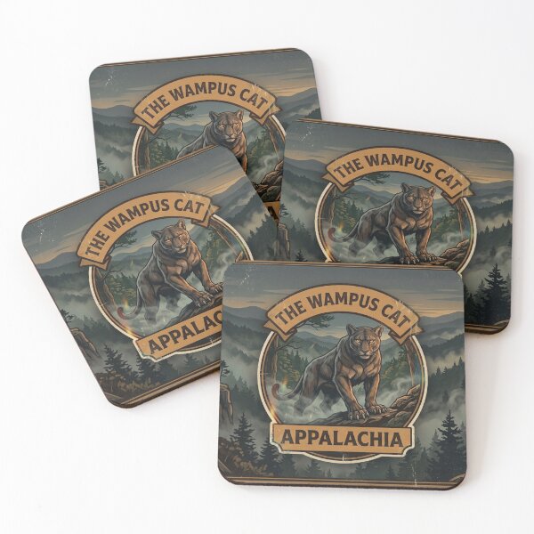 Item preview, The Wampus Cat Appalachia | Vintage Cryptid Badge Appalachian Folklore designed and sold by ElNiro.
