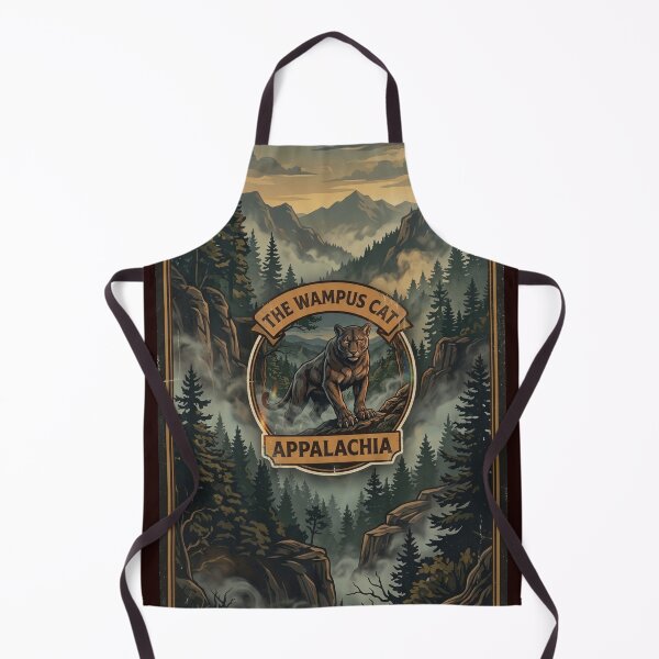 Item preview, The Wampus Cat Appalachia | Vintage Cryptid Badge Appalachian Folklore designed and sold by ElNiro.