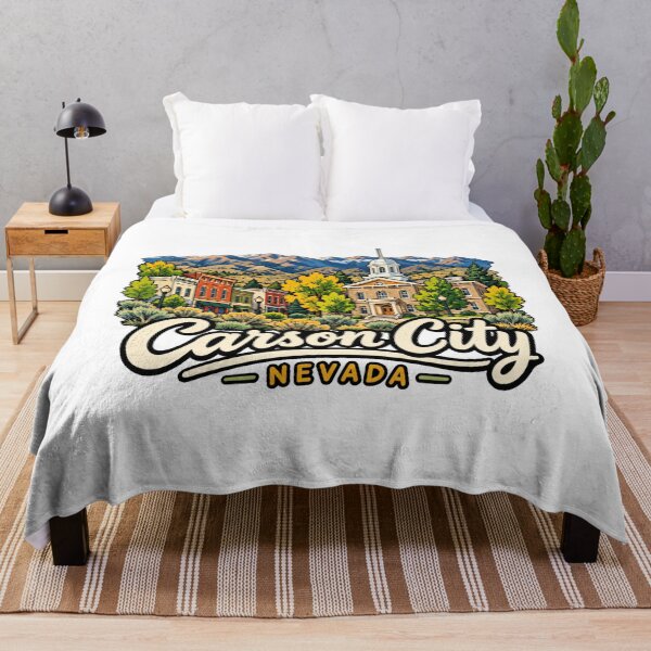 Item preview, Hand Drawn Carson City Nevada Travel Souvenir Landmark Gift designed and sold by MichaeIRellov.