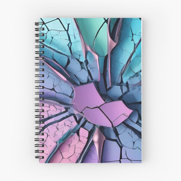 Item preview, 3D Shattered Cracked Surface Abstract — Iridescent Pastel Clay & Metallic Veins Texture designed and sold by LYAN-STORE.
