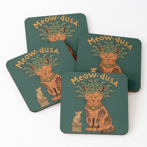 Item preview, Meow-dusa Funny Medusa Cat Greek Mythology Halloween designed and sold by Glitchart66.