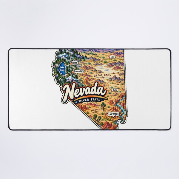 Item preview, Hand Drawn Nevada Travel Souvenir Landmark Gift designed and sold by MichaeIRellov.
