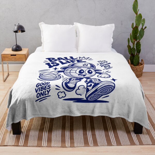 Item preview, Ball Is Life Retro Basketball Mascot designed and sold by brandingpro.