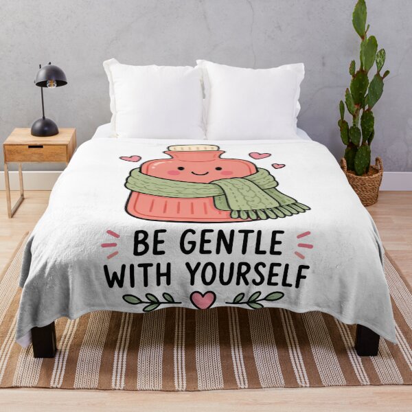 Item preview, Be Gentle With Yourself Cute Kawaii Self Care designed and sold by CleanDecor.