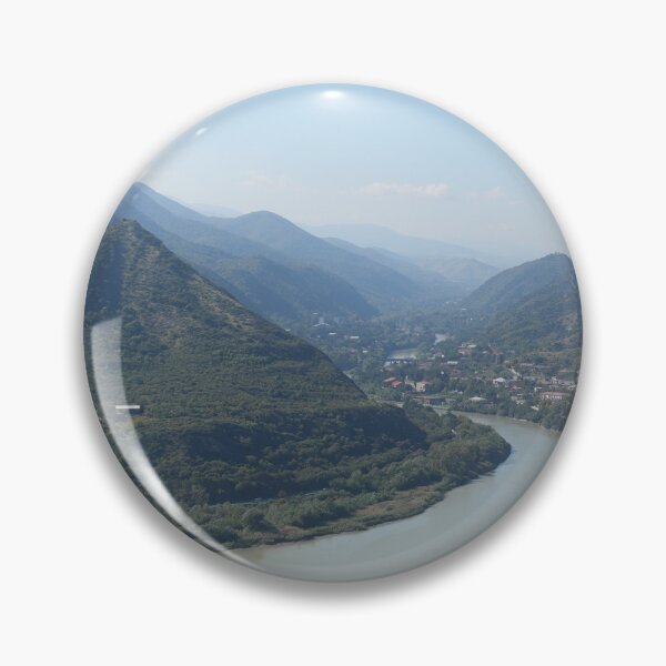 Item preview, River Winding Through Misty Mountain Valley designed and sold by fiza1160.