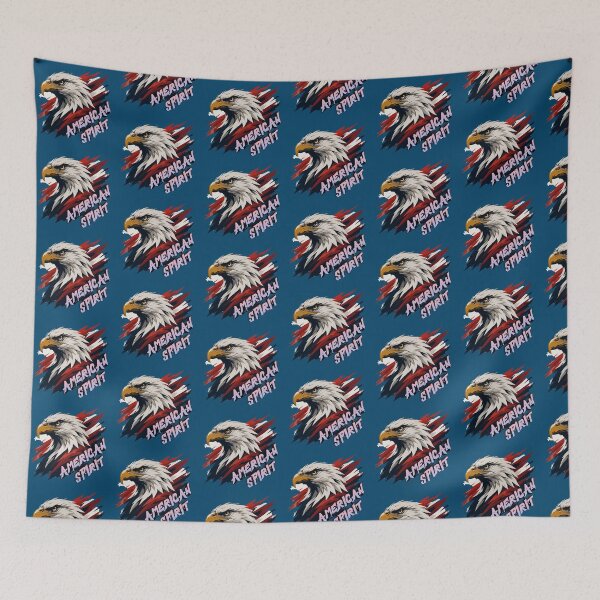 Item preview, American Spirit Bald Eagle Patriotic USA Flag Art designed and sold by OLYUS.