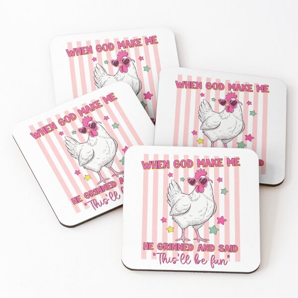 Item preview, When God Made Me He Grinned And Said This Will Be Fun Chicken  designed and sold by charoen-design.