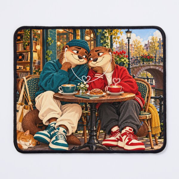 Item preview, Same Wavelength Otters designed and sold by SandboxMashery.