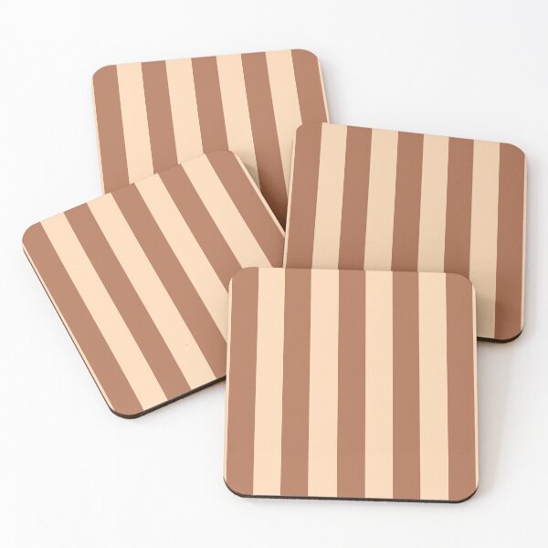 Item preview, Brown and peach vertical stripes pattern designed and sold by RishabhArts1.