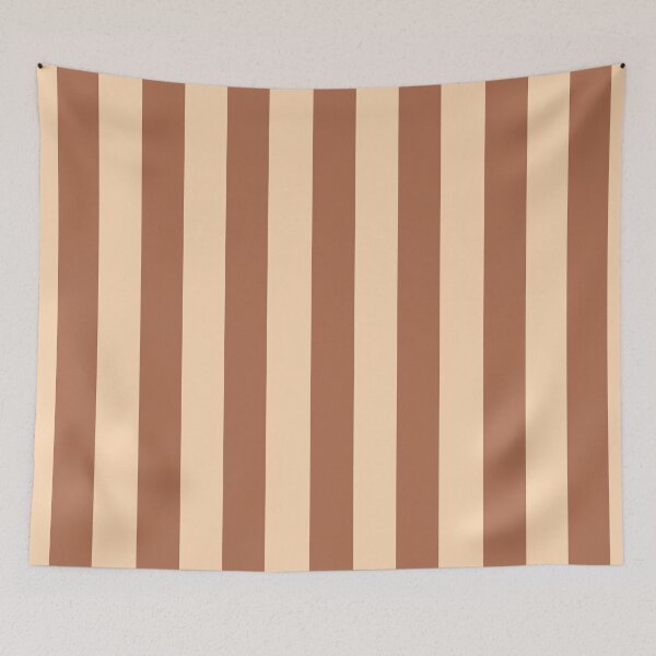 Item preview, Brown and peach vertical stripes pattern designed and sold by RishabhArts1.