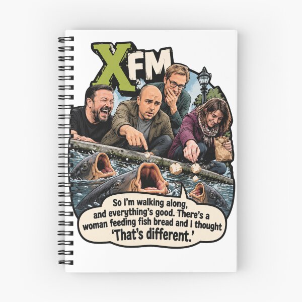Item preview, XFM - Ricky Gervais Show: Memorable Moments - Karl sees Woman feeding fish bread. designed and sold by LoveSomethingDifferent.