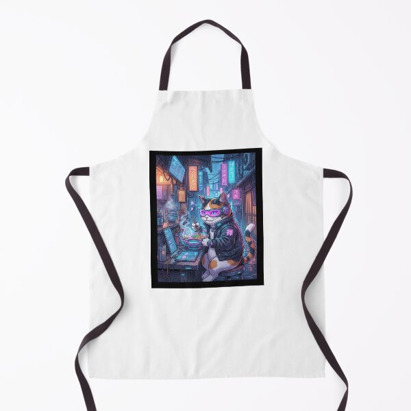 Artikelvorschau, Cyberpunk Ramen Cat: Neo-Kyoto Night Run entworfen und verkauft von Zen Motif Japan.