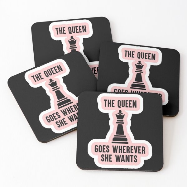 Item preview, The Queen Goes Wherever She Wants Chess Queen designed and sold by WavyCurve.