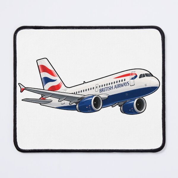 Item preview, British Airways Cute Animated A320 Sticker designed and sold by Aviation Sticker Shop.