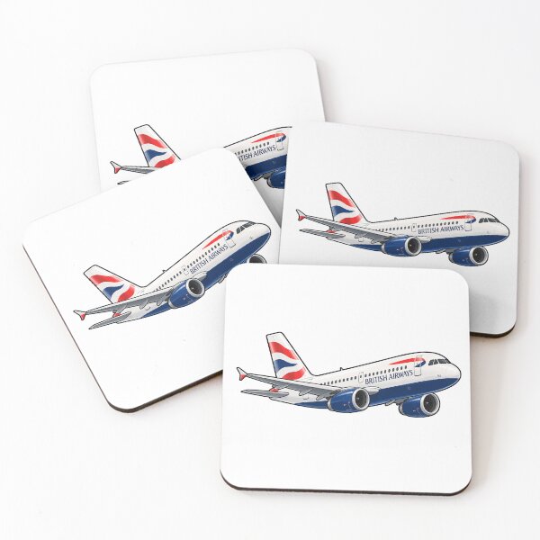 Item preview, British Airways Cute Animated A320 Sticker designed and sold by Aviation Sticker Shop.