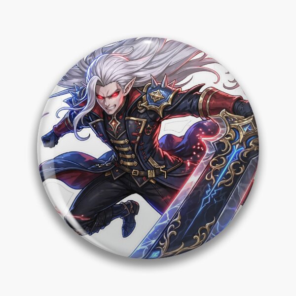 Item preview, Alucard Demon Hunter Neon Glow Sticker - Mobile Legends Fan Art designed and sold by Lesley D.