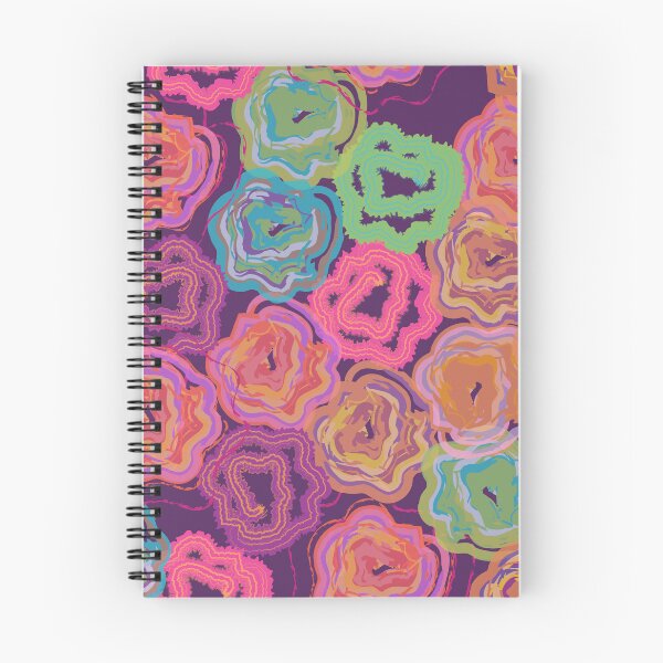 Item preview, Vibrant Abstract Rose Pattern - Colorful Hand-Drawn Floral Art on Purple designed and sold by Caterina@.