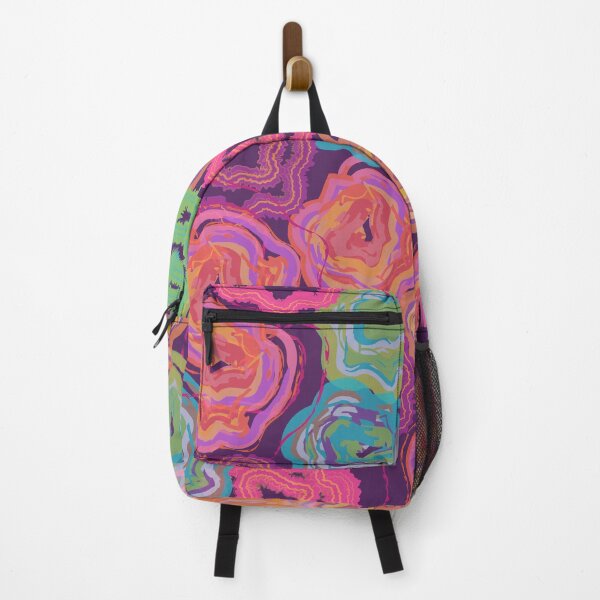 Item preview, Vibrant Abstract Rose Pattern - Colorful Hand-Drawn Floral Art on Purple designed and sold by Caterina@.