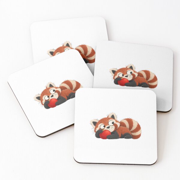 Item preview, Red Panda Resting on a Christmas Bauble designed and sold by The-Art-of-D.