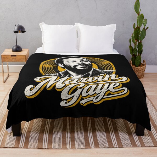 Item preview, Marvin Gaye Retro Vinyl Portrait designed and sold by Menagerie-Neon.
