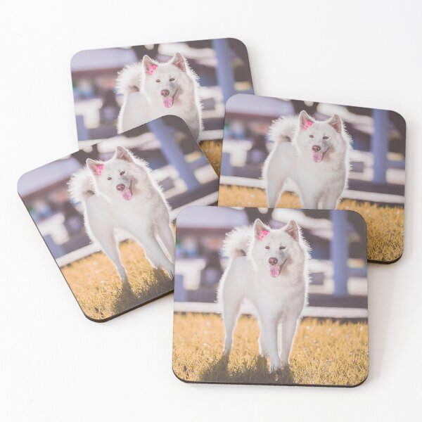 Item preview, Cute White Samoyed Dog Pink Bow designed and sold by VanGaldo.