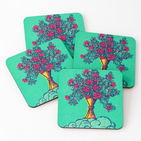 Item preview, Lenormand Bouquet Card IX Retro Fortune Card in Green designed and sold by Fani*.