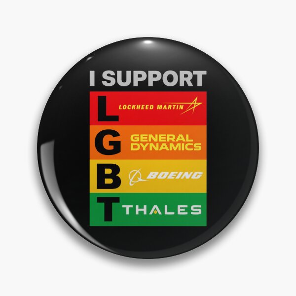Artikelvorschau, Unterstützung der Militärindustrie, LGBT, Thales, Boeing, Lockheed Martin, Patriot entworfen und verkauft von ElvieGlover.