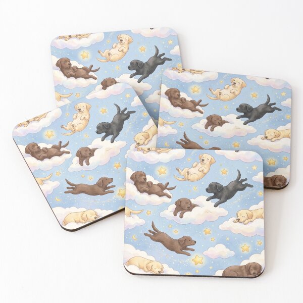 Item preview, Labradors in the Clouds – Children's Pattern of Dreaming Dogs designed and sold by Goodthingstree.