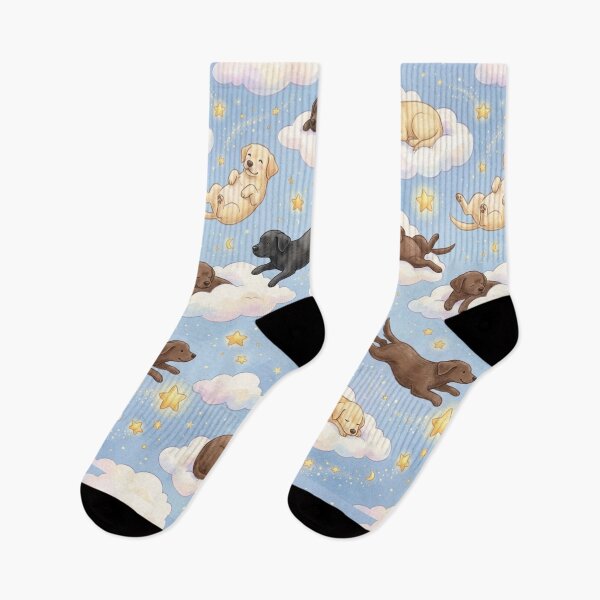 Item preview, Labradores en las Nubes – Patrón Infantil de Perros Soñando designed and sold by Goodthingstree.