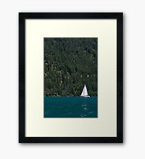 Green Setting Framed Print