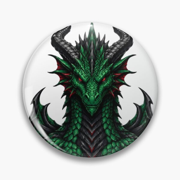 Item preview, Bold & Confident Green Dragon – Dark Fantasy Dragon Art | Gothic Streetwear Graphic designed and sold by muranagraphics.