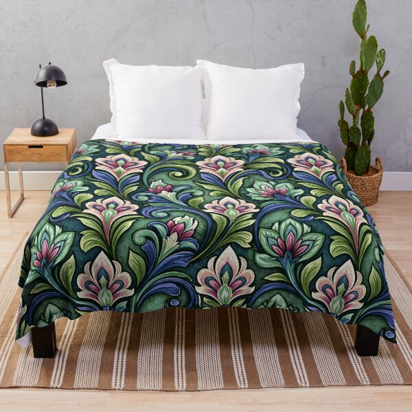 Item preview, Pastel Lilac and Sage Art Nouveau Floral Pattern designed and sold by Piotrek0001.