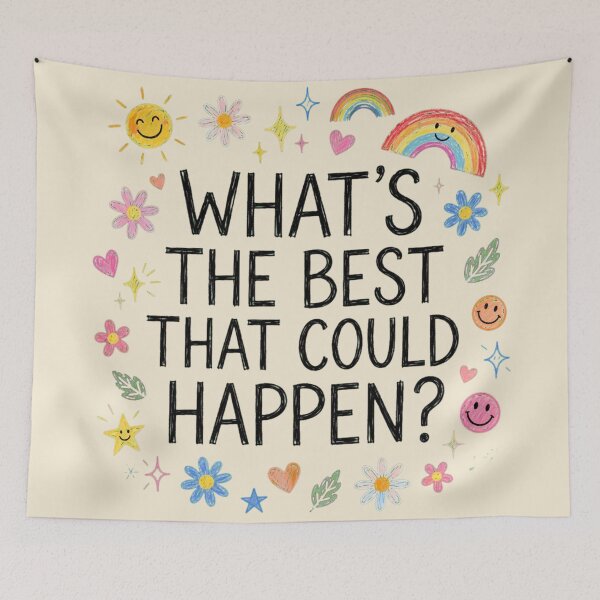 Item preview, Whats Best That Could Happen Doodle Positive Tee designed and sold by Yellowriversss.
