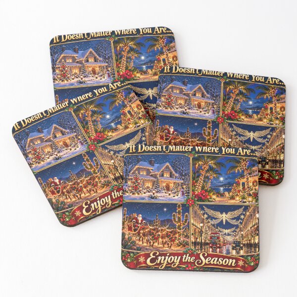 Item preview, It Doesn't Matter Where You Are — Enjoy the Season designed and sold by 5PalmsCreative.