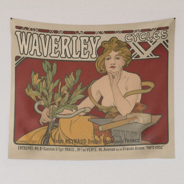 Item preview, Waverley Cycles Mucha Belle Epoque designed and sold by artofuniverse.