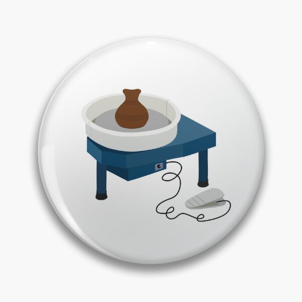 Item preview, pottery wheel with thrown vase designed and sold by splat-stickers.