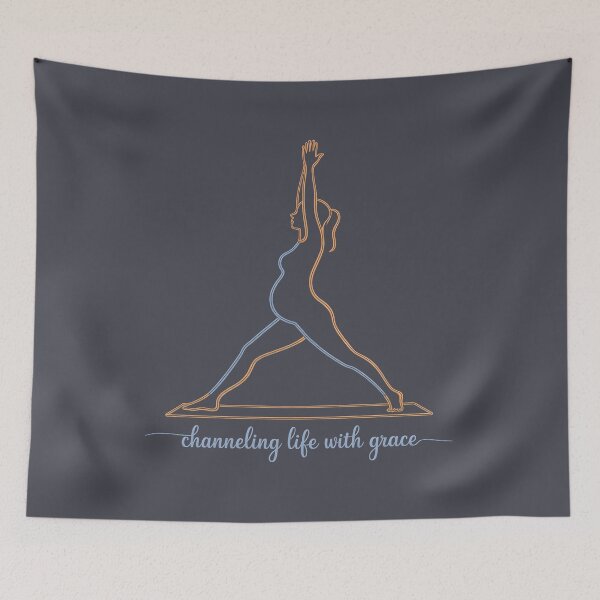 Item preview, Channeling Life With Grace Orange Blue Warrior designed and sold by 108stillness.