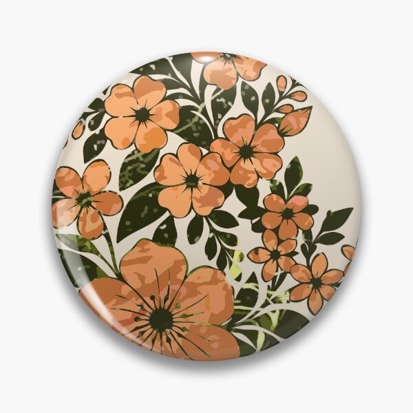 Item preview, Amber Blossom – Vintage Floral Stencil designed and sold by GAP90.